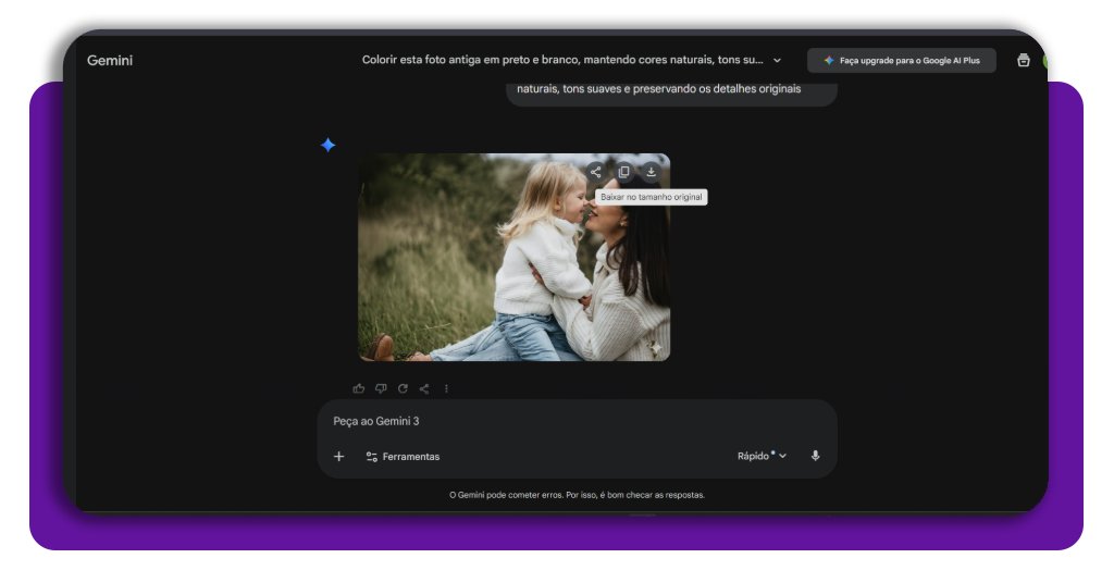 Colorir fotos antigas em preto e branco