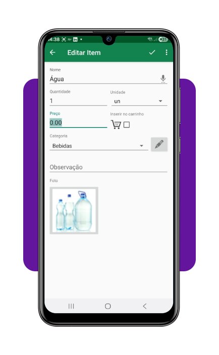 Listas de compras no celular