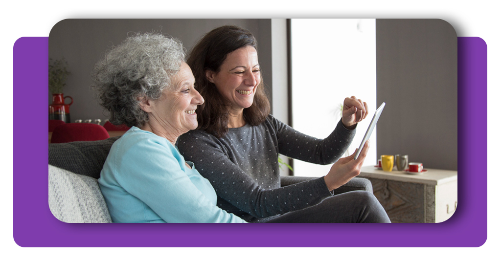 Cuidador de idosos com Alzheimer