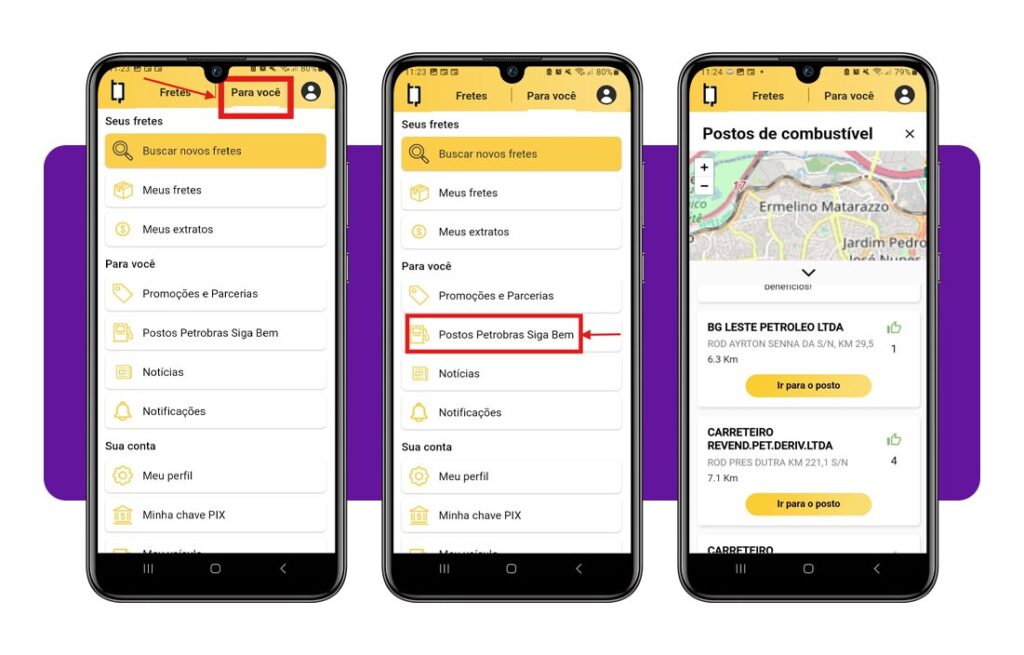 App para caminhoneiros