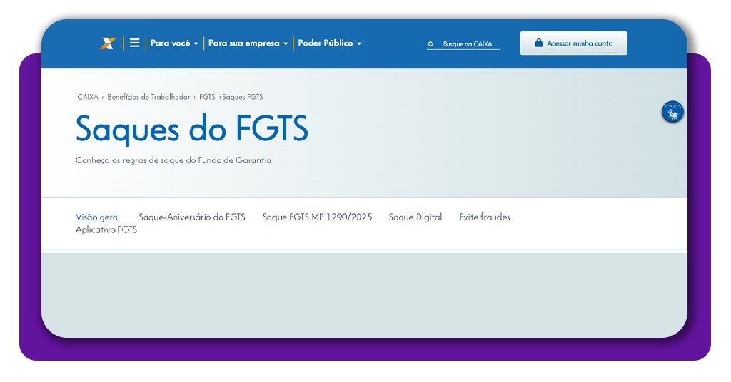 Calendário do FGTS 2026