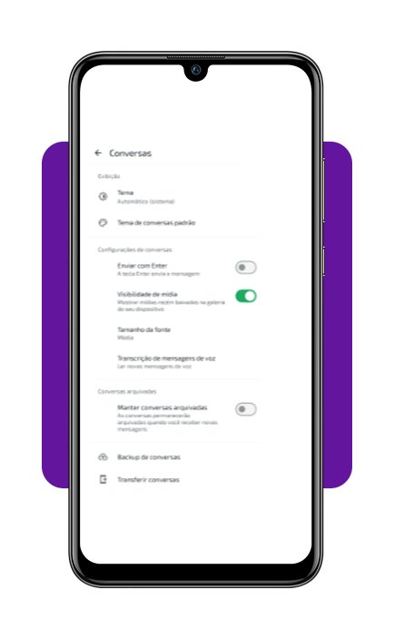 Backup automático das conversas do WhatsApp