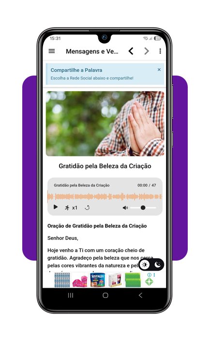 Orações diárias no celular