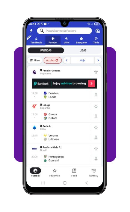 Acompanhar os resultados do seu time