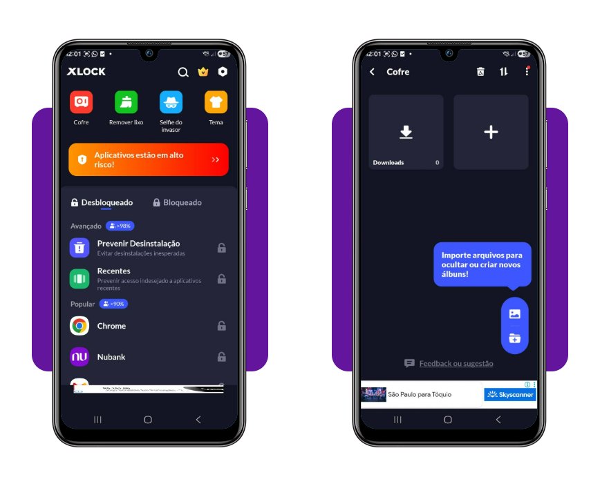 Colocar senha no app de fotos