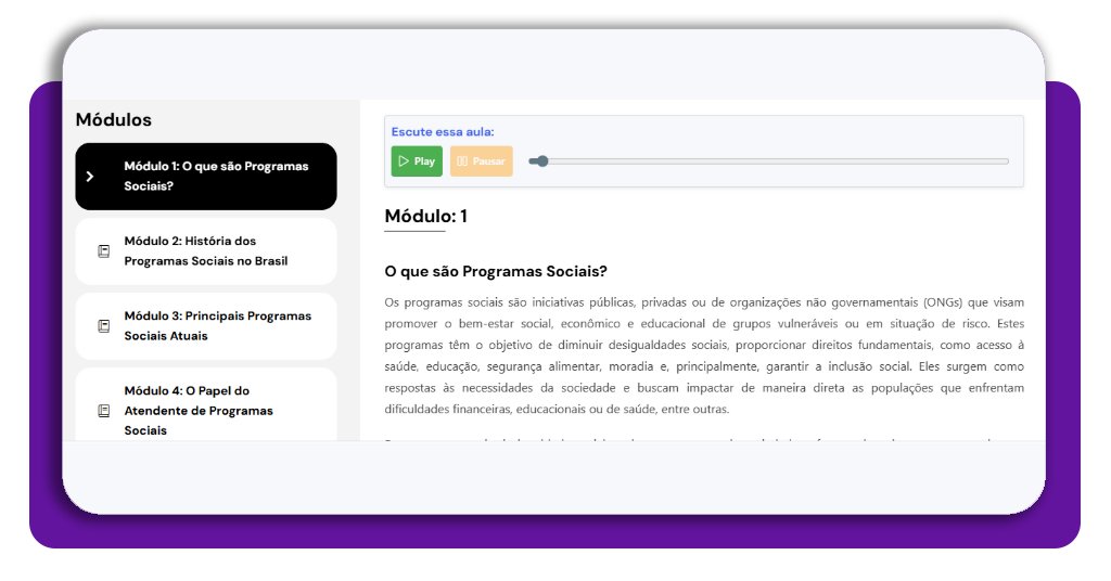 Atendente de programas sociais