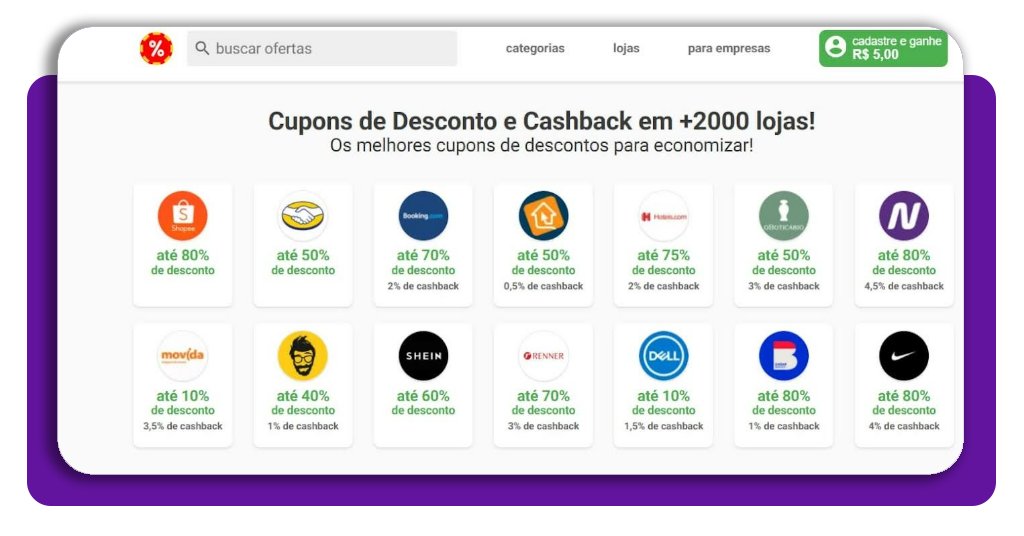 Cupons de desconto para usar na Shopee