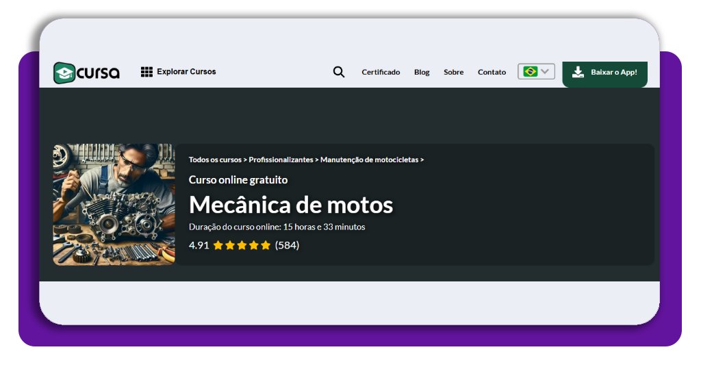 Aprenda a consertar motos do zero com curso gratuito com certificado 5 Consertar motos