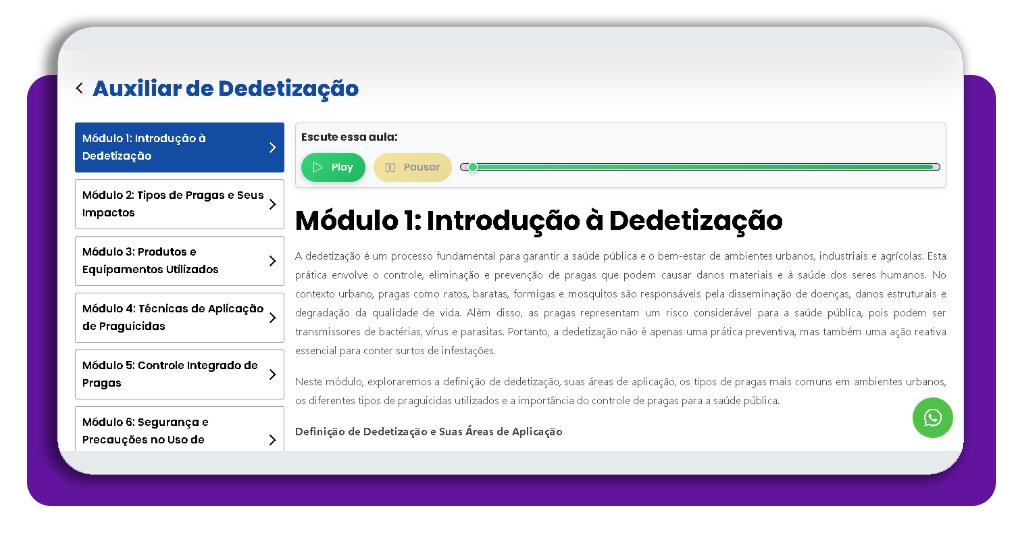 Curso de dedetização