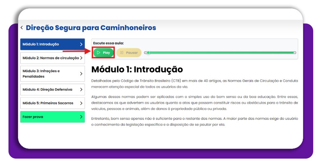 Direção para caminhoneiros online