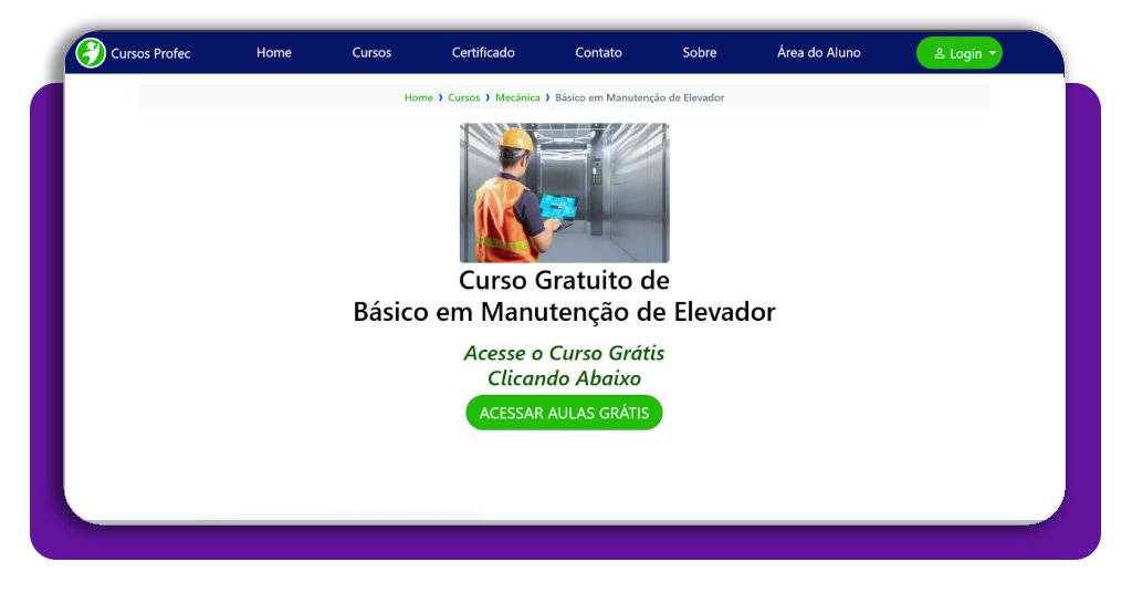 Manutenção e reparo de elevadores