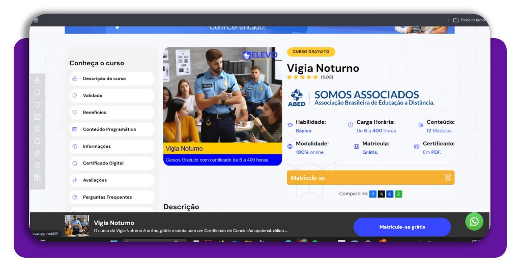 Curso de vigia noturno