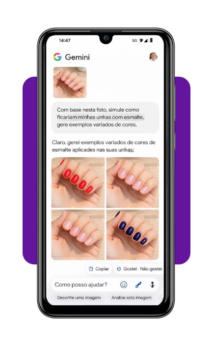 Cor das unhas com IA