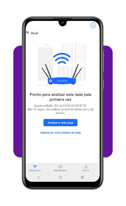 Usando o sinal de Wi-Fi da sua internet