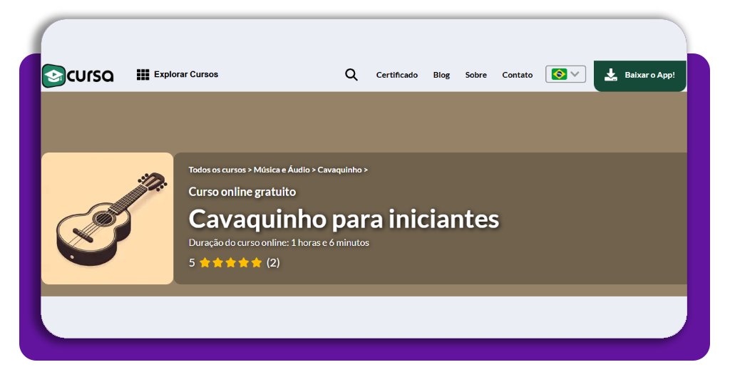 Curso online de cavaquinho para iniciantes — comece a tocar em minutos 3 Cavaquinho para iniciantes