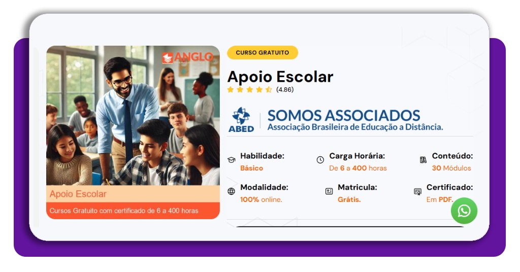 Curso de apoio escolar