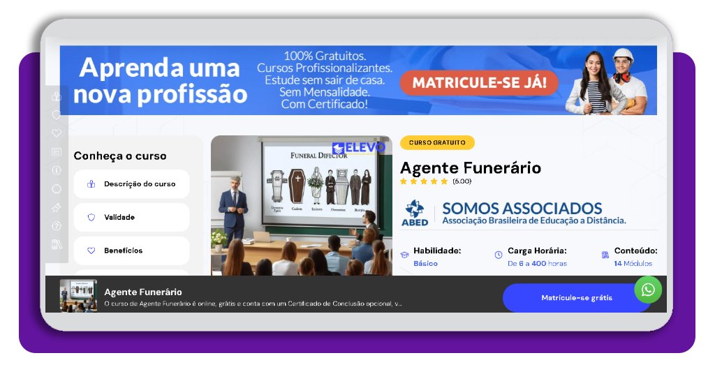 Curso online de agente funerário