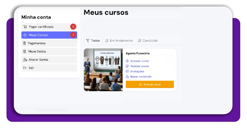 Curso online de agente funerário