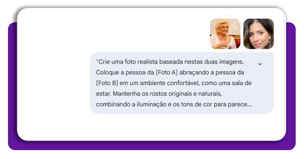 Ensaio de fotos com familiares falecidos