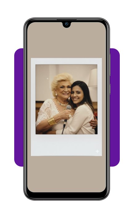 Ensaio de fotos com familiares falecidos