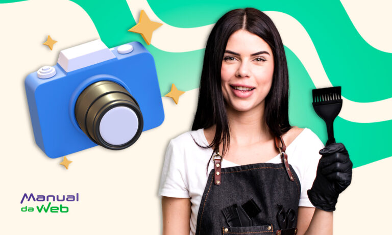 Ensaio fotográfico profissional de cabeleireira