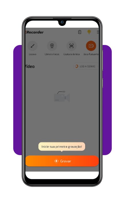 Gravar a tela do celular com voz