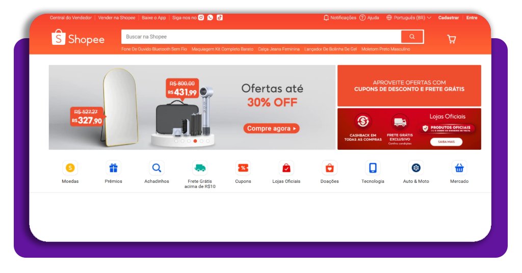 Rastrear compras da Shopee