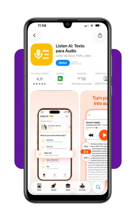 Transforme documentos em áudio e ouça em voz alta (grátis) 2 Documentos em áudio