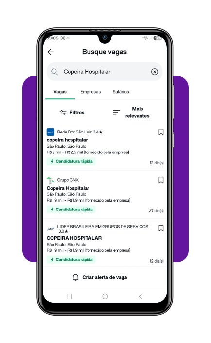 Vagas de emprego para copeira hospitalar