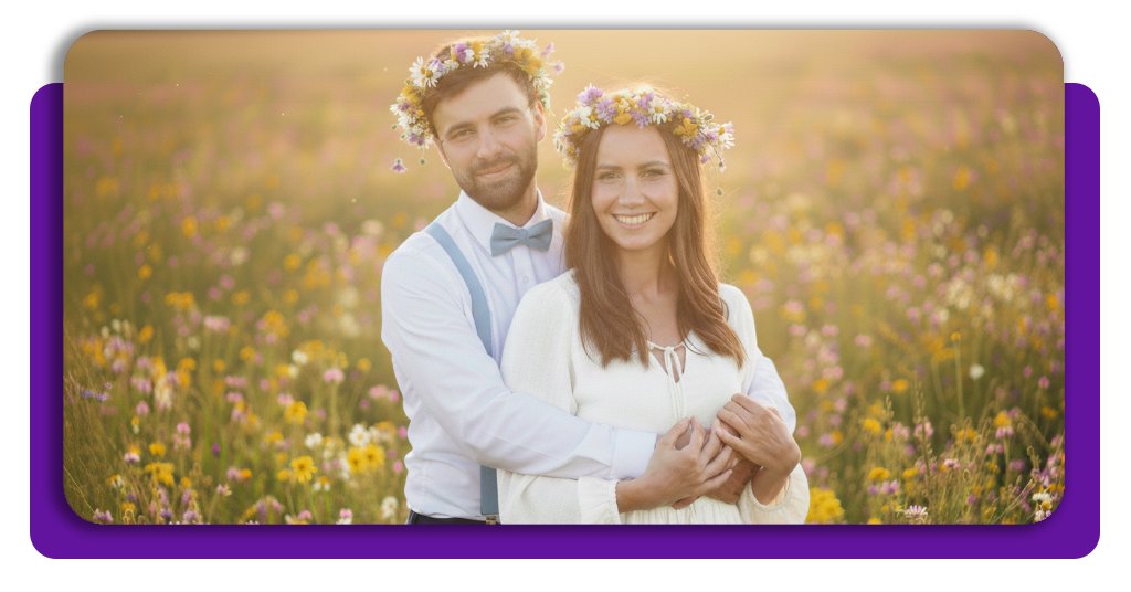 Ensaio fotográfico de casamento