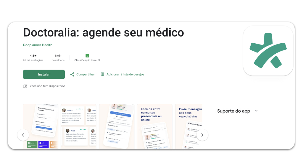 App Doctoralia: veja como agendar consultas médicas online no celular 2 Agendar consultas médicas online