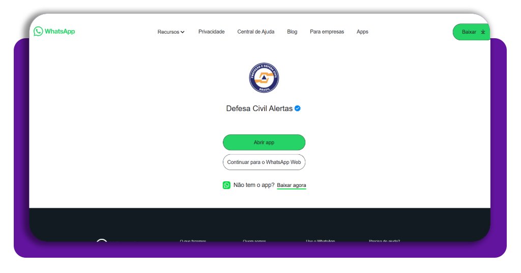 Receba alertas de temporais e alagamentos direto no seu WhatsApp 1 Alerta chuva WhatsApp corpo 1