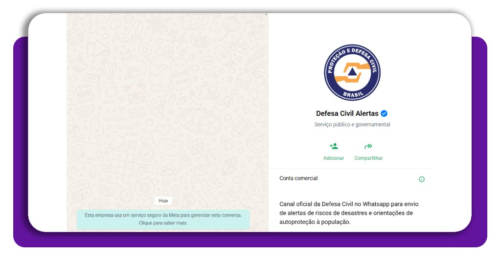 Receba alertas de temporais e alagamentos direto no seu WhatsApp 2 Alerta chuva WhatsApp corpo 2