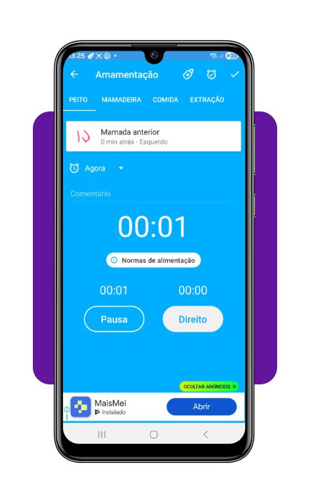 Amamentação de bebê recém-nascido