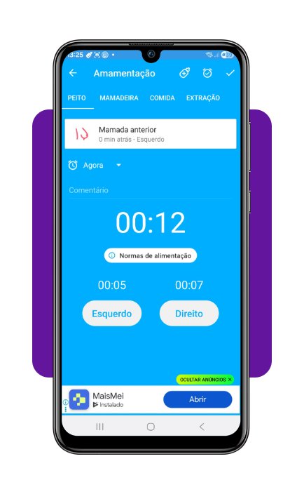 Amamentação de bebê recém-nascido
