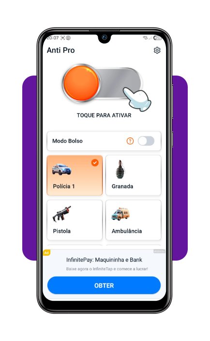 App antirroubo celular corpo 3