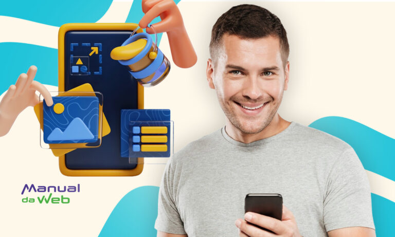 Cores e ícones do celular