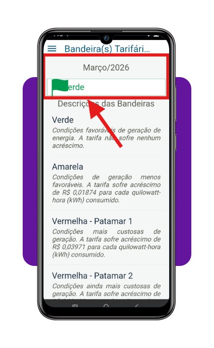 Bandeira tarifária do mês