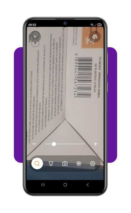 Corpo 1 Lupa ler embalagens