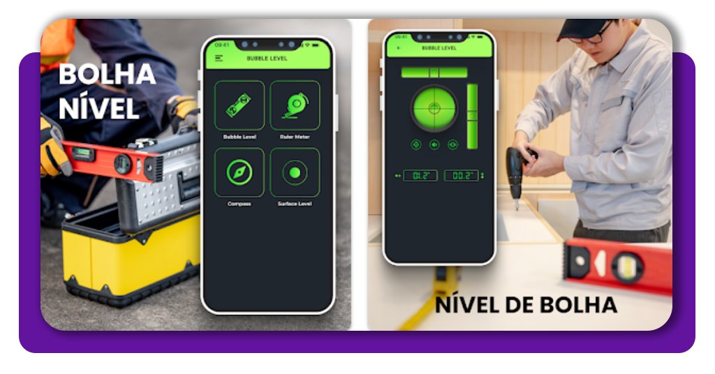 Transforme seu celular em um nível de bolha para a parede 2 Corpo 1 Nivel de bolha app
