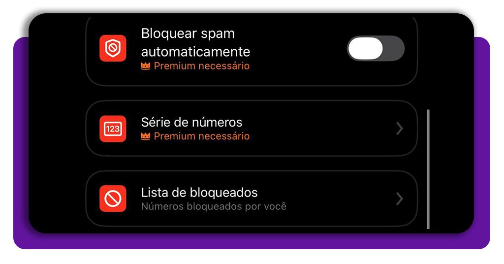 Corpo 3 Bloquear chamadas presidio