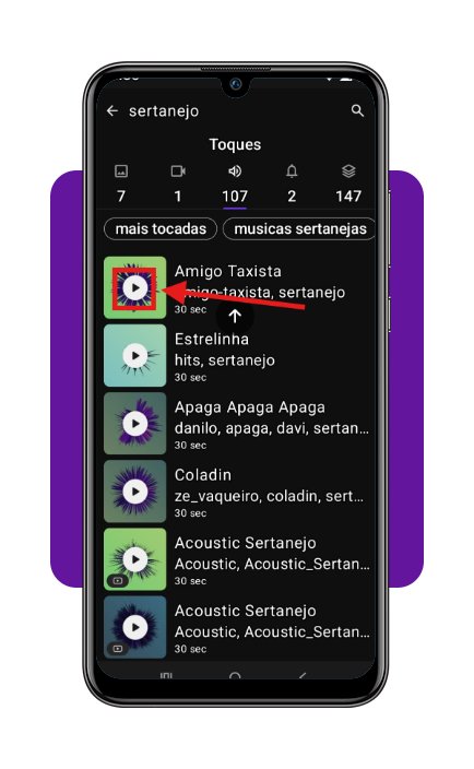 Música sertaneja como toque do celular