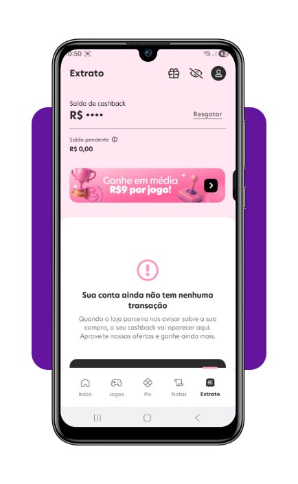 Dinheiro de volta na nota fiscal