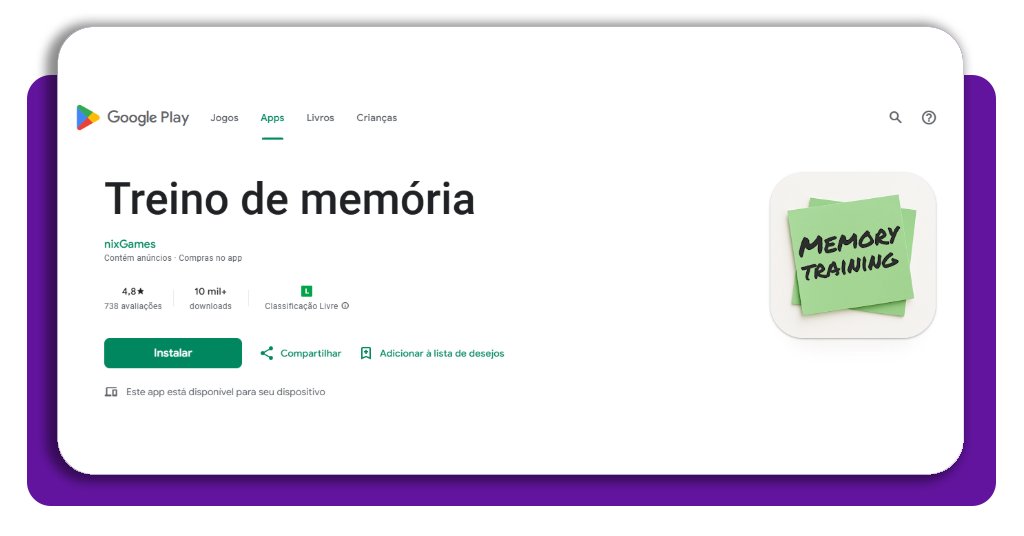 App grátis para treinar a memória — baixe grátis hoje mesmo 2 Treinar mem ria app corpo 1