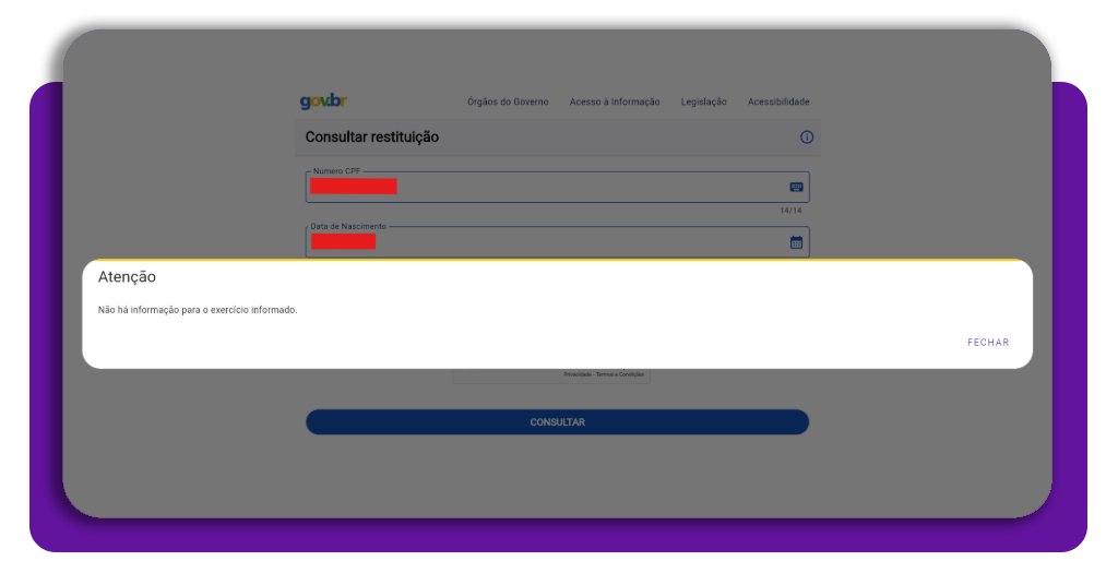 Consultar restitui o CPF corpo 2