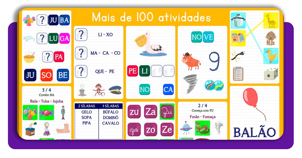 Conheça o Silabando, app de alfabetização para crianças com sílabas, palavras ilustradas e atividades para aprender em casa com mais de 100 atividades