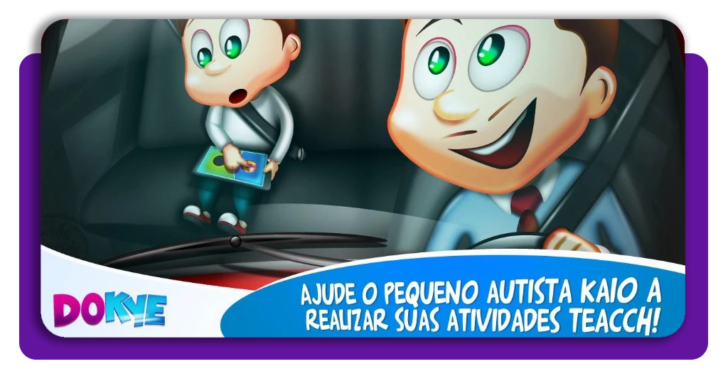  O app usa interface limpa e totalmente livre de distrações, pensado para crianças com dificuldade em filtrar estímulos do ambiente