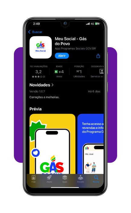 Encontre onde fazer a recarga do Gás do Povo perto da sua casa 2 G s Povo recarga corpo 1