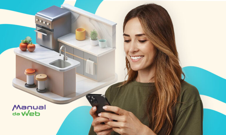 Cozinha com móveis planejados