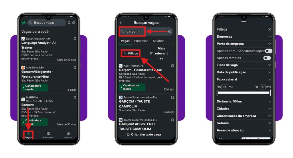 Vagas de gar om corpo 3